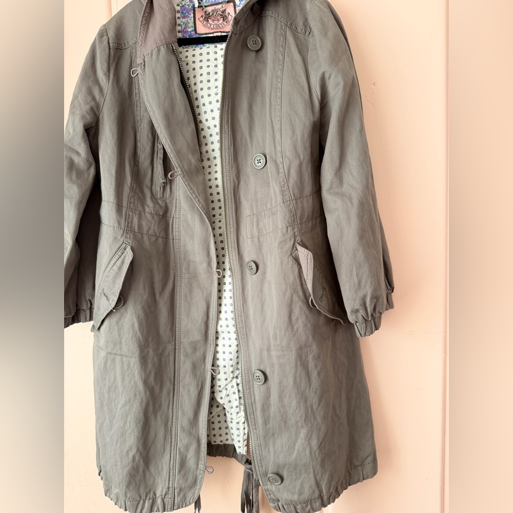 Juicy Couture Grey Cotton Utility Jacket SzM - Picture 9 of 12